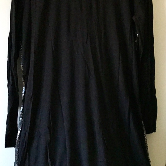 CALVIN KLEIN Sexy Silver Sequin Dress Sz L - Picture 4 of 6